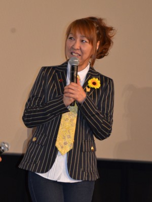 『名探偵コナン 業火の向日葵』初日舞台挨拶に登壇した高山みなみ