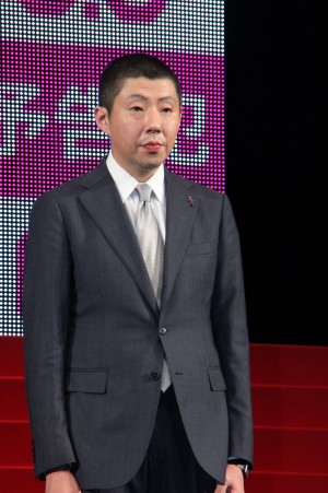 『予告犯』完成披露舞台挨拶に登壇した荒川良々