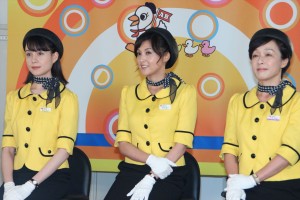『ある日、アヒルバス』スタジオ取材会に出席したの様子
