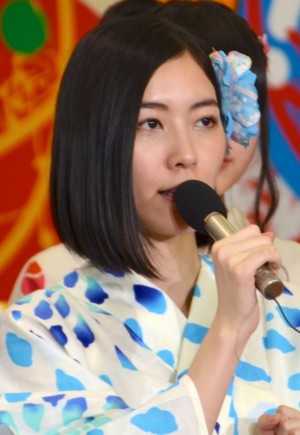 松井珠理奈、フジテレビ「お台場夢大陸」制作発表会にて