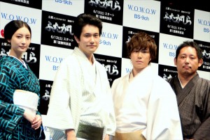 連続ドラマW『ふたがしら』完成披露試写会の様子