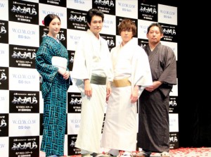 連続ドラマW『ふたがしら』完成披露試写会の様子