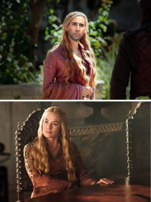 ニコラス・ケイジ(上)が『ゲーム・オブ・スローンズ』キャラに変身!