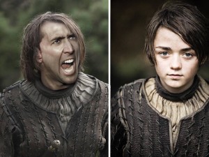 ニコラス・ケイジ(左)が『ゲーム・オブ・スローンズ』キャラに変身!