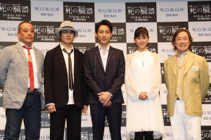 『連続ドラマW 死の臓器』舞台挨拶の様子