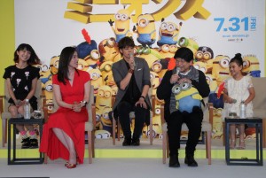 『ミニオンズ』吹替え版完成報告会見の様子