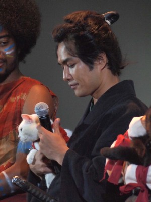 『猫侍 南の島へ行く』完成披露イベントに出席した北村一輝