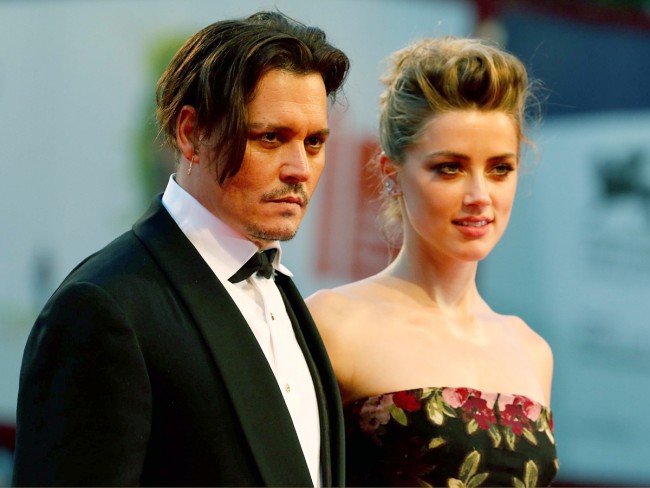  Johnny Depp、Amber Heard、ジョニー・デップ、アンバー・ハード　20150905