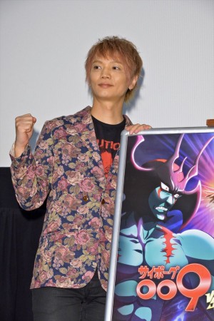 『サイボーグ009VSデビルマン』の完成披露上映会に登壇した声優の浅沼晋太郎
