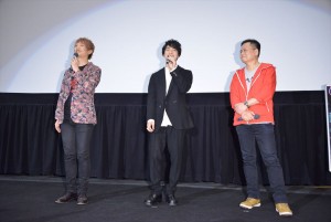 『サイボーグ009VSデビルマン』の完成披露上映会の様子
