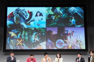 『モンスターハンタークロス』CM完成発表会の様子