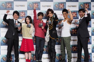 『モンスターハンタークロス』CM完成発表会の様子