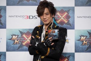 『モンスターハンタークロス』CM完成発表会に登壇したDAIGO