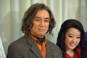 舞台『MORSE』囲み取材に出席した田中健