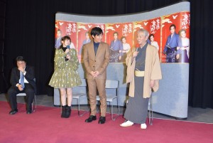 『吉原裏同心~新春吉原の大火~』試写会の様子