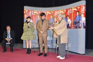 『吉原裏同心~新春吉原の大火~』試写会の様子