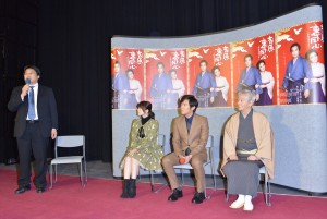 『吉原裏同心~新春吉原の大火~』試写会の様子