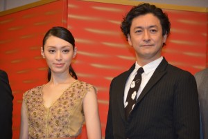 『信長燃ゆ』製作発表記者会見の様子