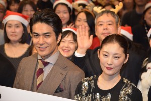 NHKドラマ『ビューティフル・スロー・ライフ』トークショーに出席した常盤貴子、北村一輝
