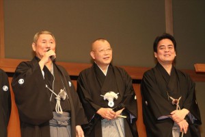 ドラマ『赤めだか』完成披露舞台挨拶の様子