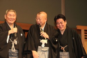 ドラマ『赤めだか』完成披露舞台挨拶の様子