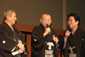 ドラマ『赤めだか』完成披露舞台挨拶の様子