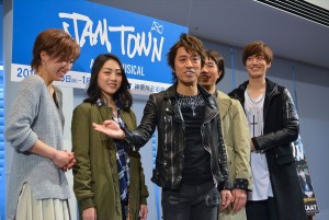 「A New Musical『JAM TOWN』」囲み取材会の様子