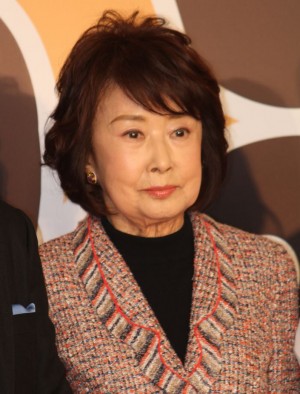 映画『家族はつらいよ』完成報告会見に登壇した吉行和子