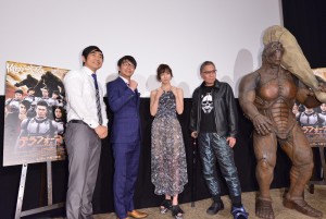 ハマカーン(浜谷健司・神田伸一郎)、篠田麻里子、三池崇史監督、映画『テラフォーマーズ』完成直前イベントに登場