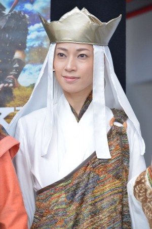 月船さらら、舞台『GOKU』囲み会見にて