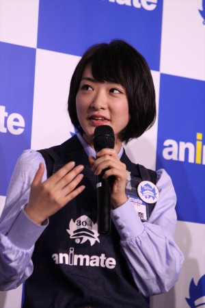 「アニメイト30周年プロジェクト」記者会見に出席した生駒里奈