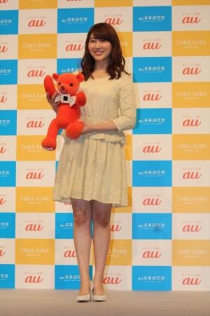 安めぐみ、「Comi Kuma(コミクマ)」記者発表会に登壇