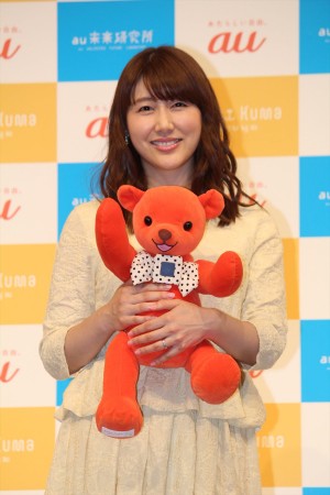 安めぐみ、「Comi Kuma(コミクマ)」記者発表会に登壇