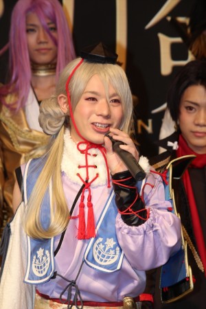 ミュージカル『刀剣乱舞』 ~阿津賀志山異聞~製作発表会見に登壇した大平峻也