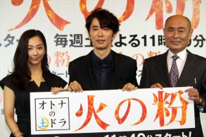 『火の粉』制作発表の様子