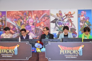 「ドラゴンクエストヒーローズ・ザ:LIVE@キャスト発表特番」の様子
