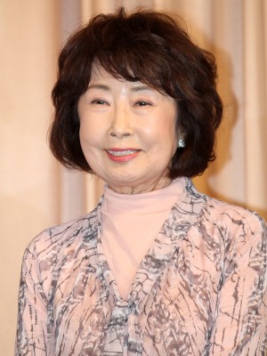 『夏美のホタル』完成披露試写会に登壇した吉行和子