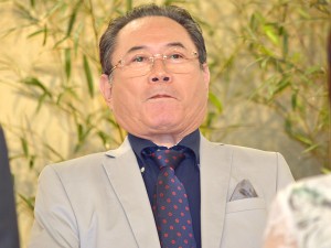 大河ドラマ『おんな城主 直虎』主な出演者発表会見に出席した前田吟