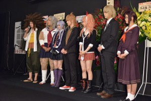 『ダンガンロンパ THE STAGE ~希望の学園と絶望の高校生~ 2016』囲み取材の様子