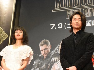『KINGSGLAIVE FINAL FANTASY XV』ワールドプレミアに登場した綾野剛と忽那汐里