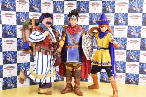 『ドラゴンクエスト ライブスペクタクルツアー』囲み取材に応じた松浦司、中川翔子、芋洗坂係長