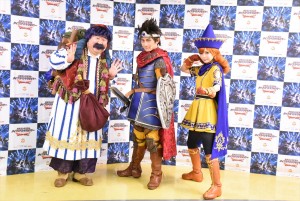 『ドラゴンクエスト ライブスペクタクルツアー』囲み取材に応じた松浦司、中川翔子、芋洗坂係長