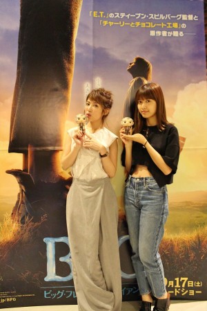 人気モデルのくみっきーと松本愛が映画『BFG』の魅力を語る