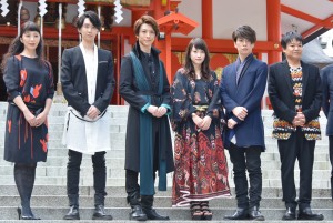 舞台『あずみ~戦国編』公演成功祈願・制作発表会にて