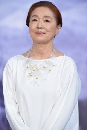 ドラマ『氷の轍』制作発表記者会見に出席した、宮本信子