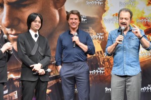『ジャック・リーチャー NEVER GO BACK』来日会見に出席した、トム・クルーズ、池松壮亮、エドワード・ズウィック監督