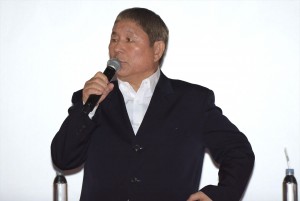 『龍が如く6 命の詩。』完成披露会に出席した、ビートたけし