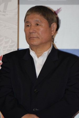 『龍が如く6 命の詩。』完成披露会に出席した、ビートたけし