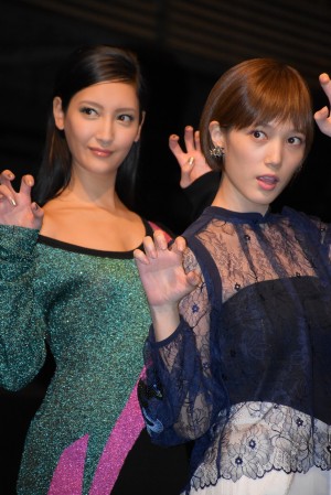 菜々緒&本田翼、『土竜の唄 香港狂騒曲』公開直前イベントに出席