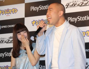 神田沙也加&コロコロチキチキペッパーズ、『ニューダンガンロンパV3 みんなのコロシアイ新学期』記者発表会に出席